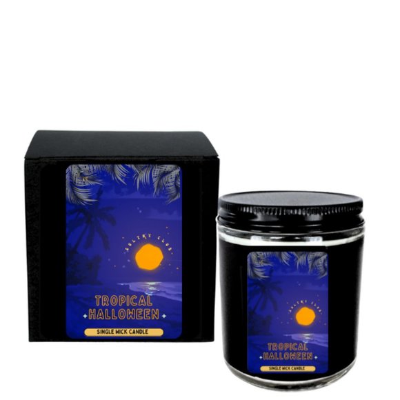 TROPICAL HALLOWEEN SINGLE WICK Candle - Picture 1 of 2